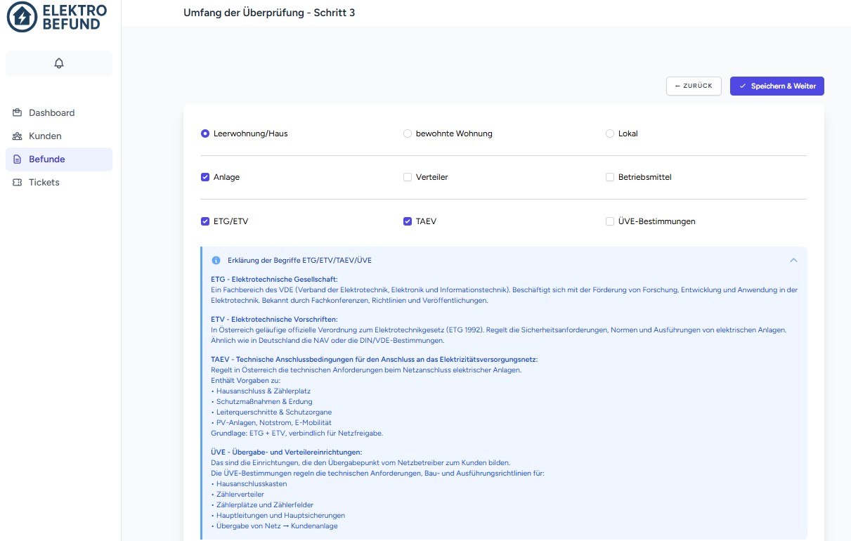 Normenkonforme Prüfung